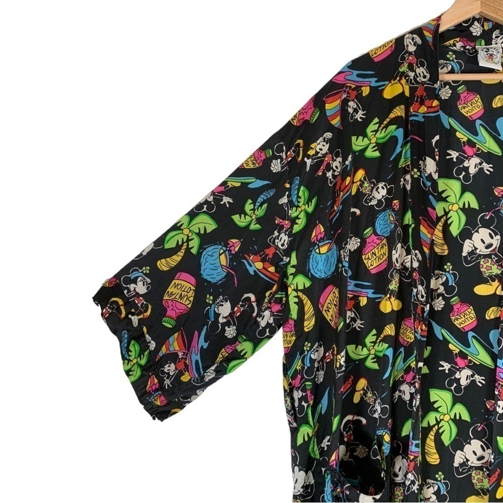 Vintage Disney Mickey And Minnie Mouse Silk Robe Size One Size Fits Most - Picture 3 of 15